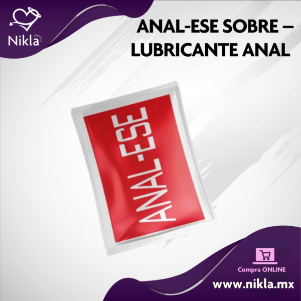 Anal-Ese Sobre – Lubricante Anal con Lidocaína