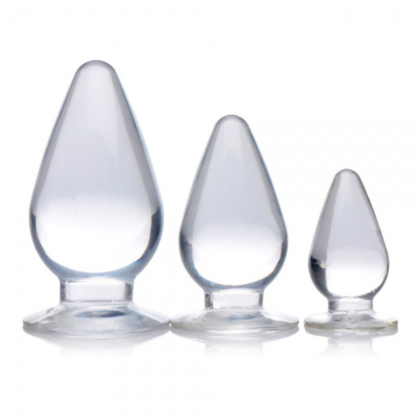 Triple Cones Plug Set Clear