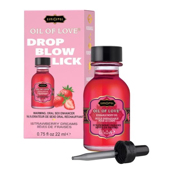 Kamasutra Oil of Love Strawberry Dreams – Aceite Erótico Besable Sabor Fresa