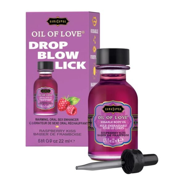 Kamasutra Oil of Love Raspberry Kiss – Aceite Erótico Besable Sabor Fambuesa