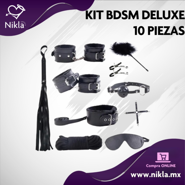 Kit BDSM Deluxe 10 Piezas