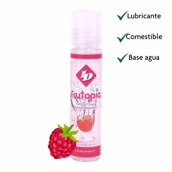 ¡OFERTA! ID Frutopia 30ml – Lubricante Comestible Sabor Frambuesa