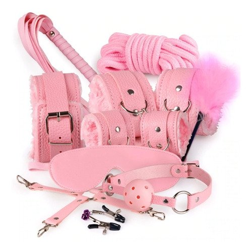 Kit BDSM Deluxe 10 Piezas - Rosa
