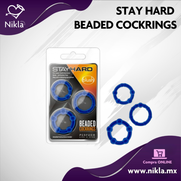 Stay Hard Beaded Cockrings - Anillos para Pene