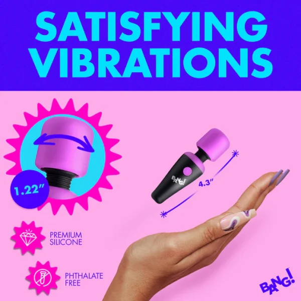BANG! 10X Vibration Mini Wand - Vibrador de Micrófono - Imagen 4