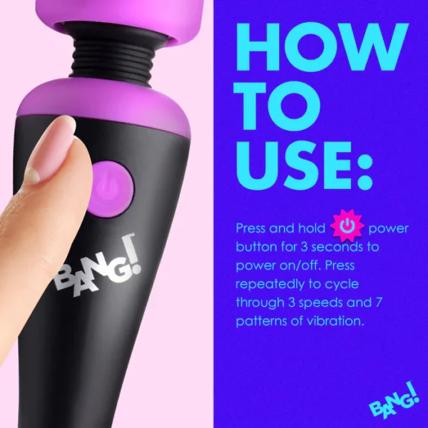 BANG! 10X Vibration Mini Wand - Vibrador de Micrófono - Imagen 5