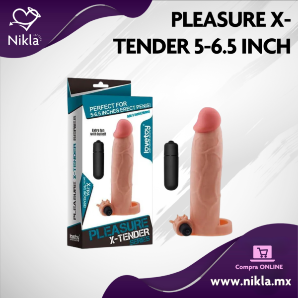 Pleasure X-Tender 5-6.5 Inch – Funda para pene con extensión