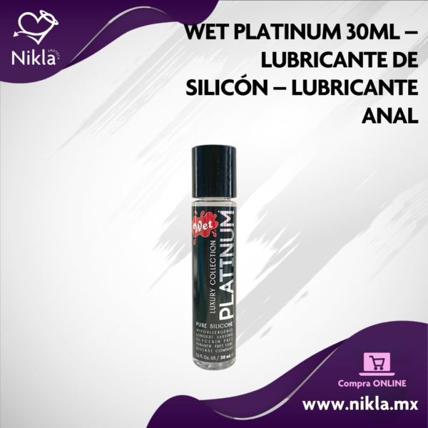 WET Platinum 30ml – Lubricante de Silicón – Lubricante Anal