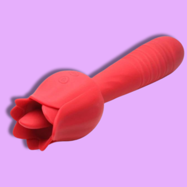 Racy Rose – Vibrador con Empuje y Lengua