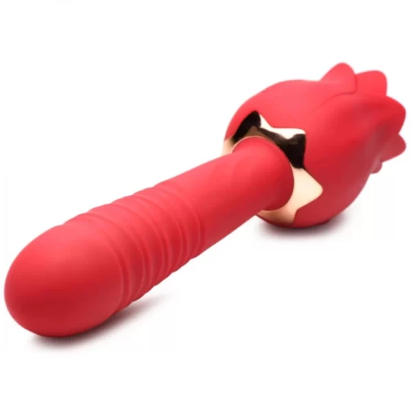 Racy Rose – Vibrador con Empuje y Lengua