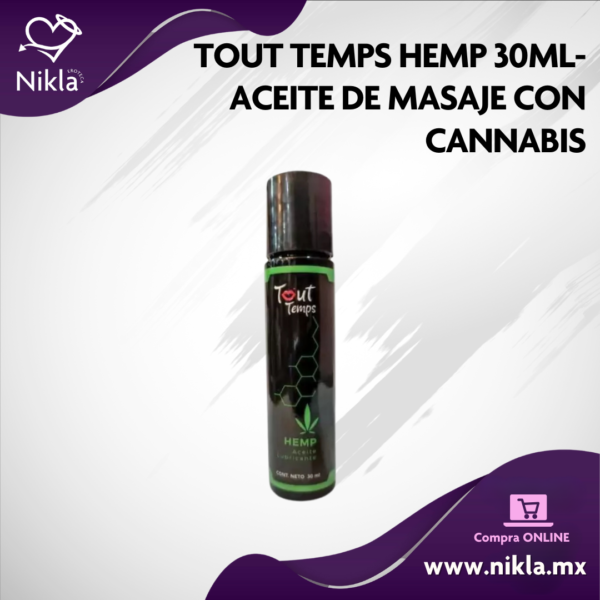 Tout Temps Hemp 30ml- Aceite de masaje con Cannabis