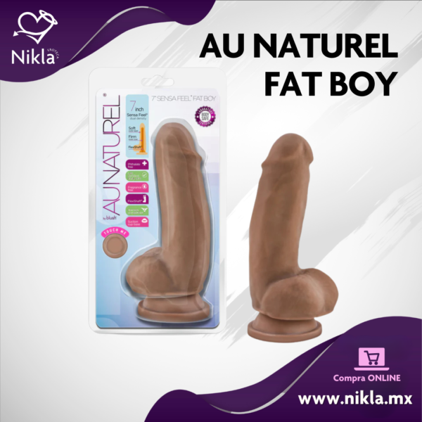 Au Naturel Fat Boy - Dildo de 18cm de largo - Ultra realista