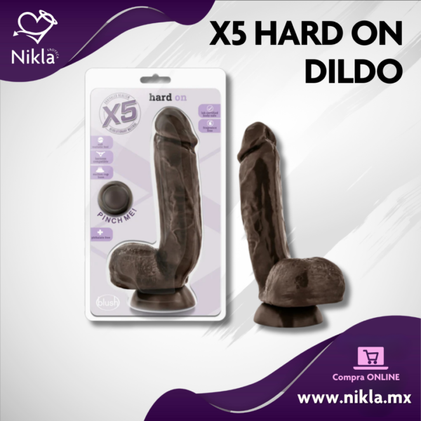 ¡Nuevo! X5 Hard on  – Dildo Realista de 22cm Negro