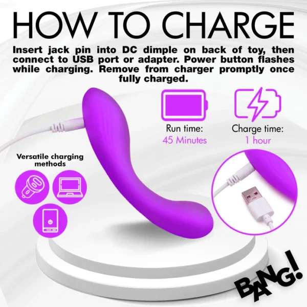 BANG! G-Spot Silicon Vibrator - Vibrador Vaginal de Punto G - Imagen 4