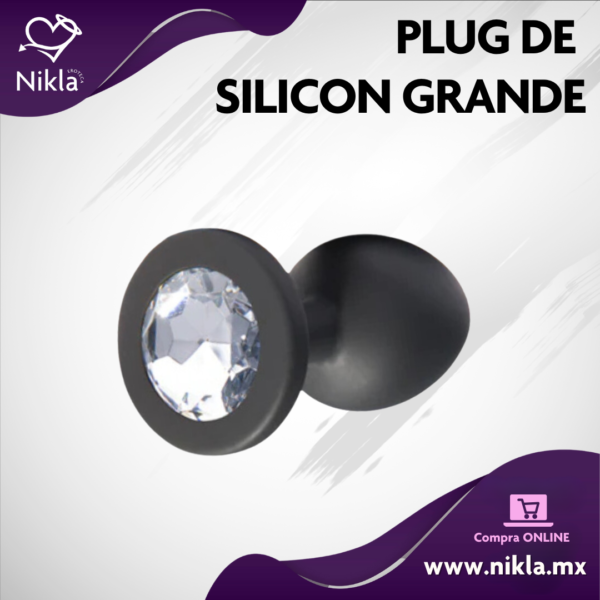 Plug de Silicón Grande – Circulo Plateado