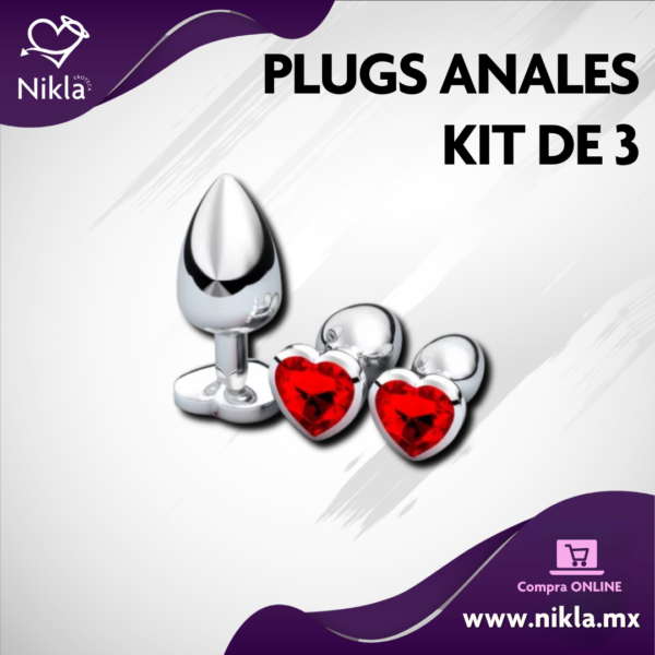 Plugs Anales De Metal – Kit De 3