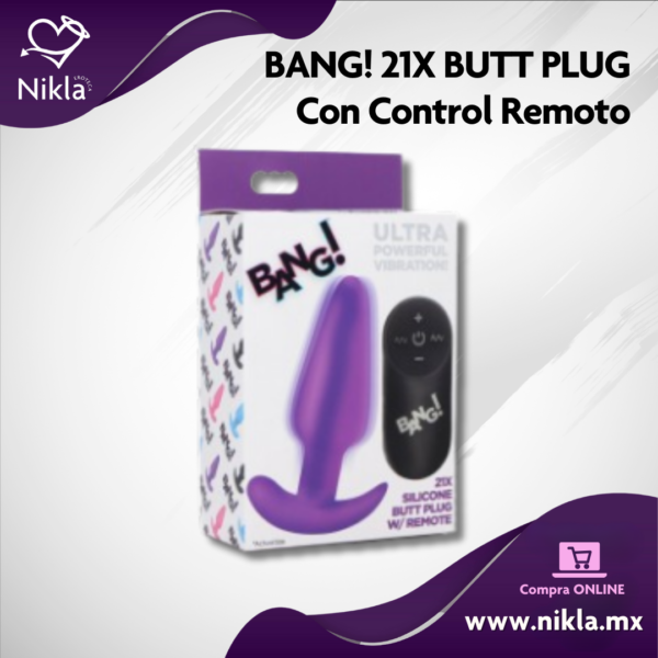 BANG! 21X Butt Plug– Dilatador Anal con Control Remoto