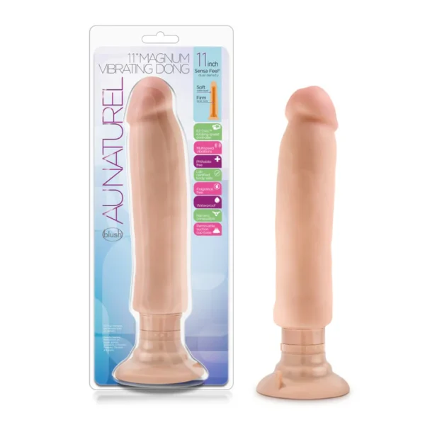 Au Naturel 11″ Magnum – Dildo Vibrador de 22cm