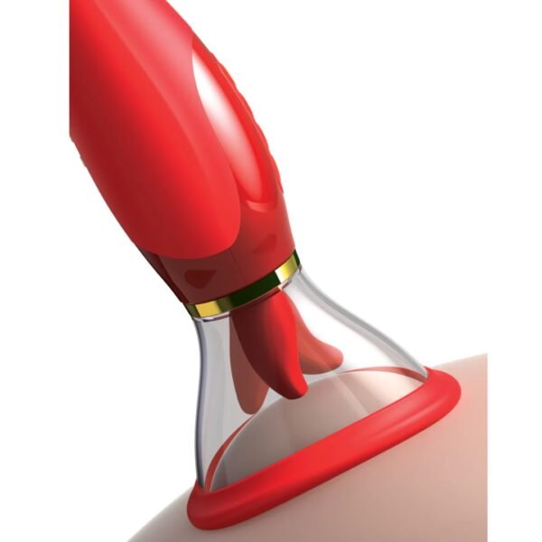 Bomba de Succión, Lengua y Dildo Vibrador- Her Ultimate Pleasure Edición Oro 24K - Imagen 7