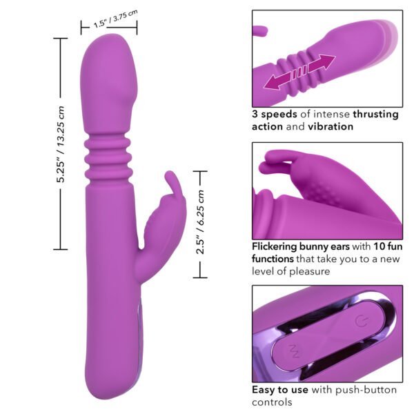 Vibrador con Empuje - Jack Rabbit Elite Thrusting - Imagen 5