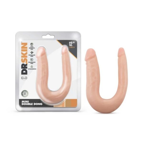 Dildo Doble Penetración- Dr. Skin Mini Double Dong 12.5" - Imagen 5