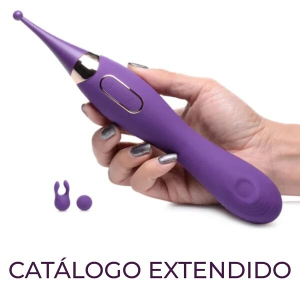 Power Singer Pro – Vibrador 2 en 1 de puntilla Pinpoint y Pulsaciones