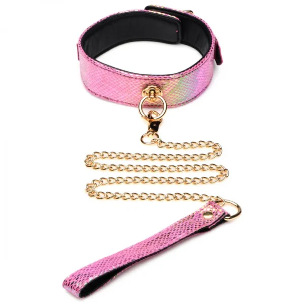 Captive Cobra - Kit Bondage Piel de Serpiente - Esposas de Cuero - Imagen 4