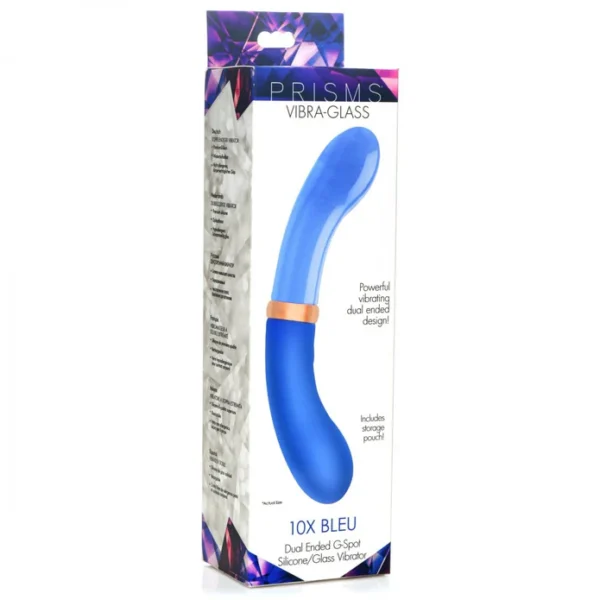 10X Bleu – Vibrador de Silicona y Dildo de Vidrio