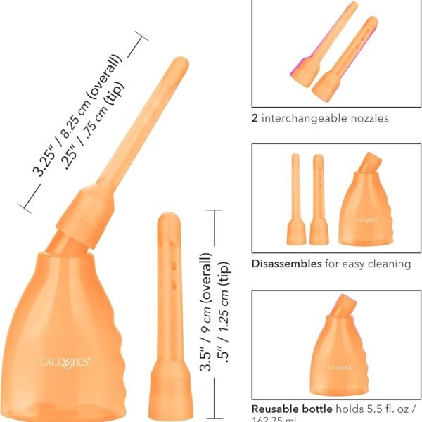 Enema Perilla de Lavado Anal – Ultimate Douche Calexotics  Naranja