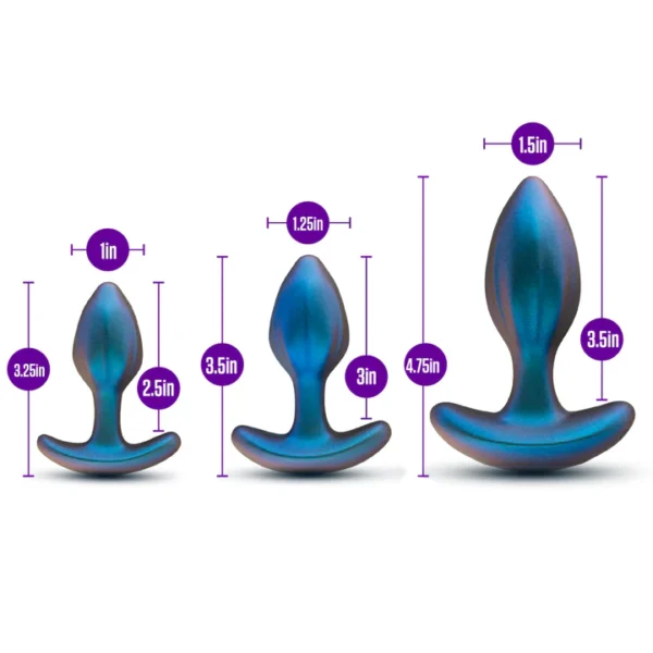 Anal Adventures Matrix - Kit de Plugs Anales con Vibración y Control Remoto - Imagen 4