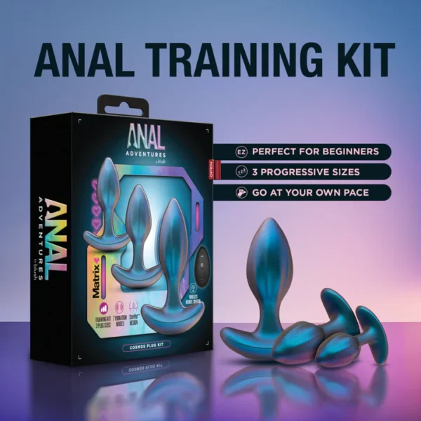 Anal Adventures Matrix - Kit de Plugs Anales con Vibración y Control Remoto - Imagen 2