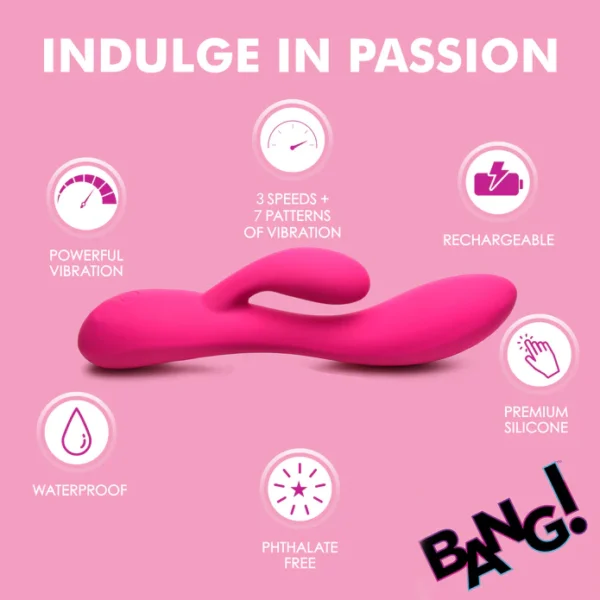 BANG! Flexible 10X Vibrating Rabbit - Vibrador Doble - Imagen 6