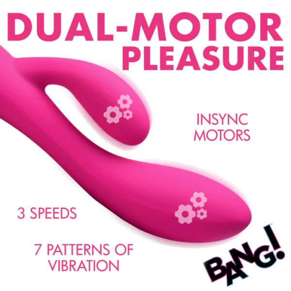 BANG! Flexible 10X Vibrating Rabbit - Vibrador Doble - Imagen 7