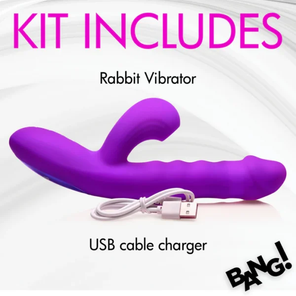 BANG! Flexible 10X Vibrating Rabbit - Vibrador Doble - Imagen 8