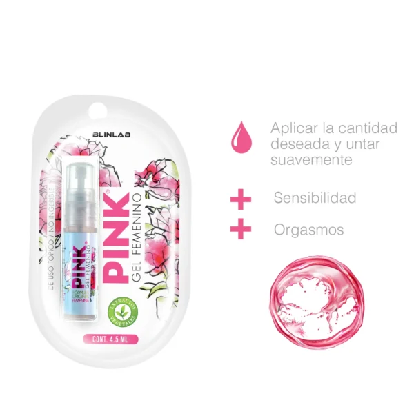 Pink Gel 4.5ml - Gel Intensificador Femenino - Imagen 3