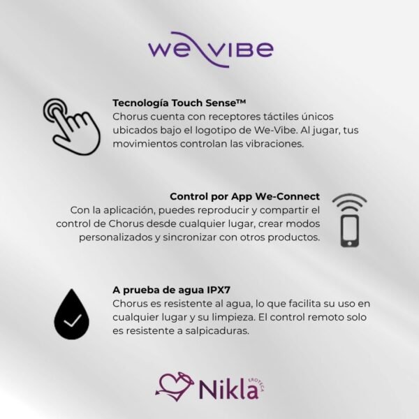 We-Vibe Chorus - Vibrador para Parejas con Aplicación y Control Remoto - Imagen 7