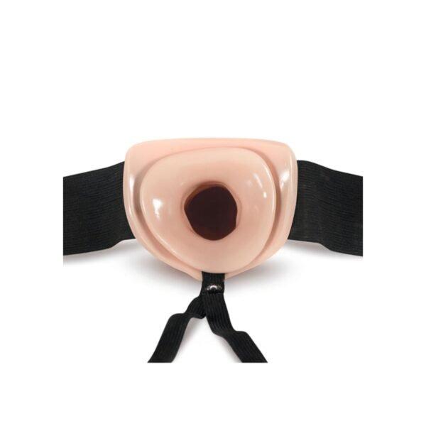 Dr Skin 6" Hollow Strap-on Vainilla - Arnés Hueco - Imagen 3