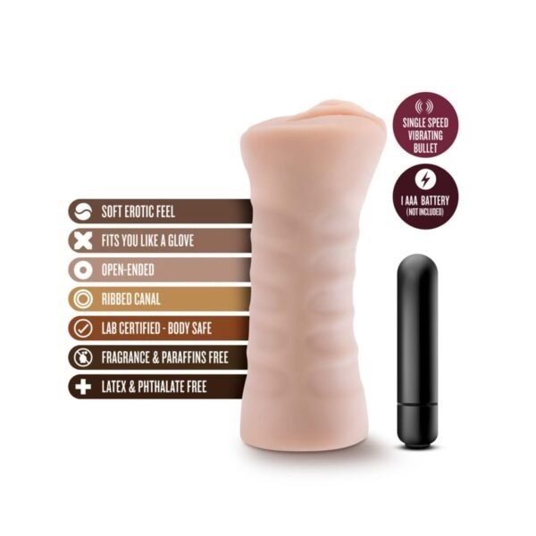 Rain – Masturbador para Pene Con Vibración – Vagina Realista - Imagen 5