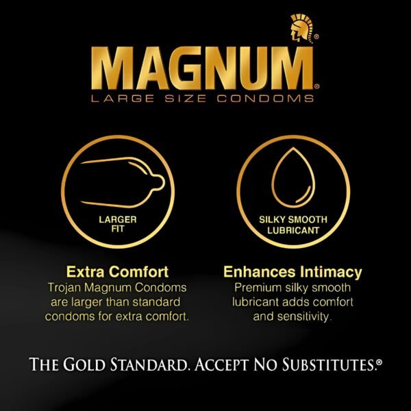 Condón Trojan Magnum XL - Condón Extra Grande - Imagen 3