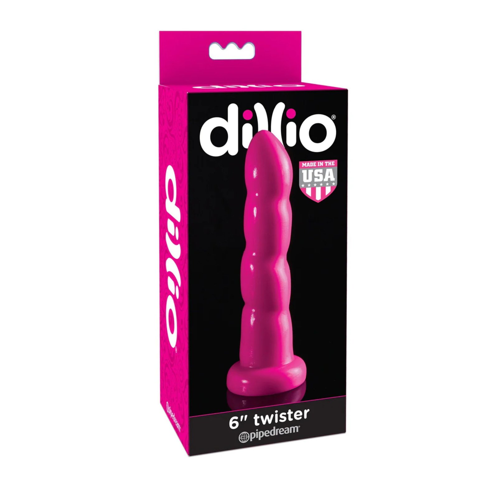 Twister 6" – Consolador con Textura Retorcida y Base de Succión - Imagen 4