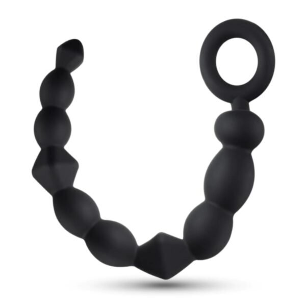 Silicone Beginner Anal Beads - Anal Adventures Platinum - Bolas Anales - Imagen 4