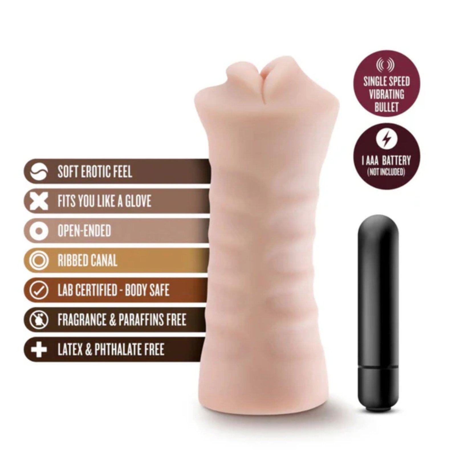 Masturbador para Pene Con Vibración Angie - Boca Realista - Imagen 6