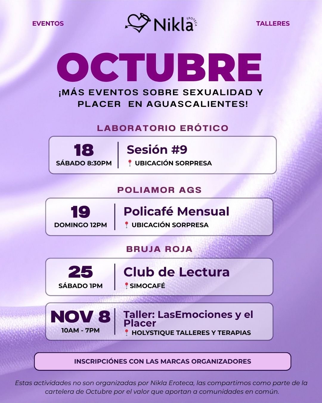 CARTELERA OCTUBRE