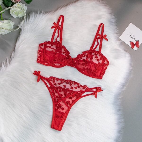 ¡BEST SELLER! Kyra Set Rojo – Lencería Coordinado Rojo