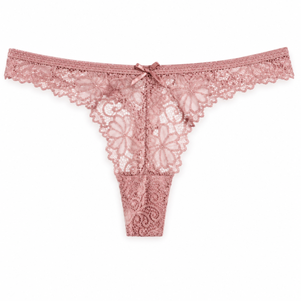 Tanga de Encaje CH- Bikini de Encaje con Moño Talla Chica – Colores Surtidos
