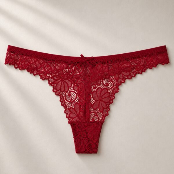 Tanga de Encaje CH- Bikini de Encaje con Moño Talla Chica – Colores Surtidos