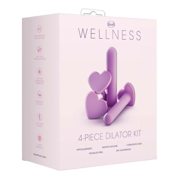 Kit de Dilatadores Wellness – 4 Piezas de Silicona (Morado)