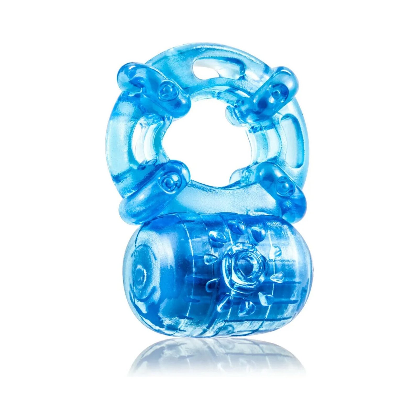 Stay Hard – Anillo Vibrador Reutilizable 5 Funciones (Azul) - Imagen 3