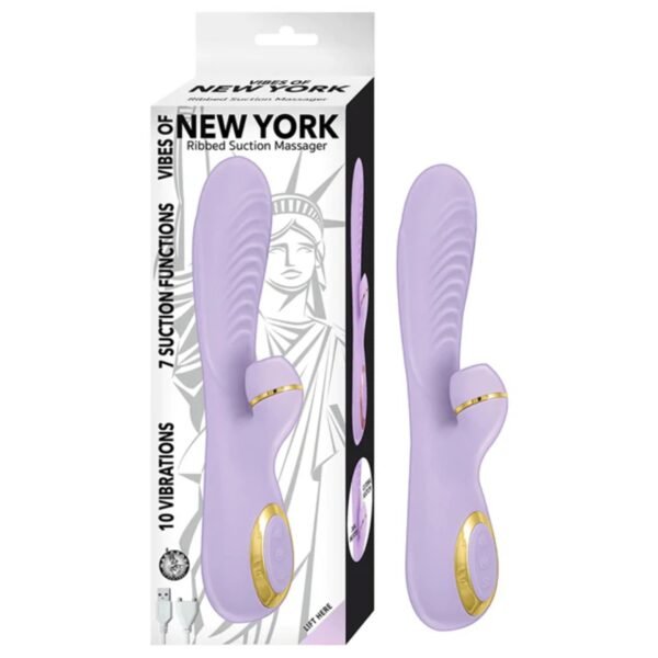 Vibes of New York Ribbed – Vibrador Succionador De Clítoris