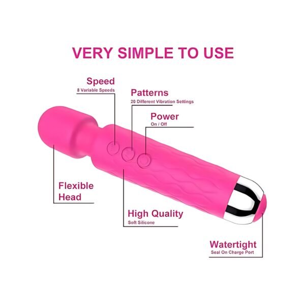 Vibrador de Micrófono Rosa – Vibrador Wand